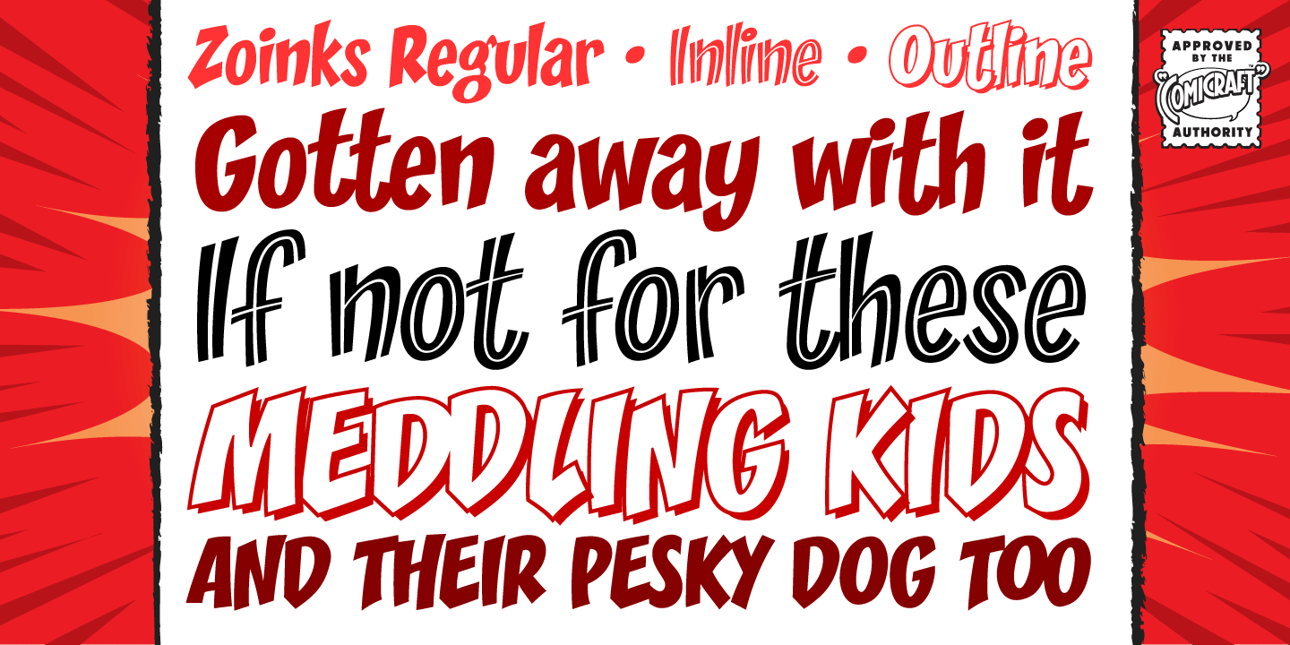 Zoinks Font Poster #1