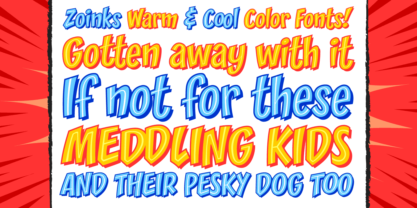 Zoinks Font Poster #1