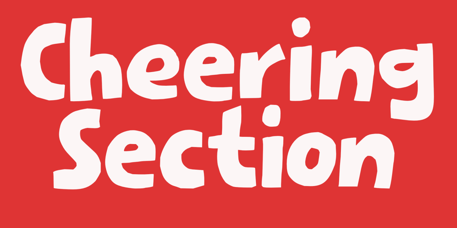 Cheering Section Font Poster #1