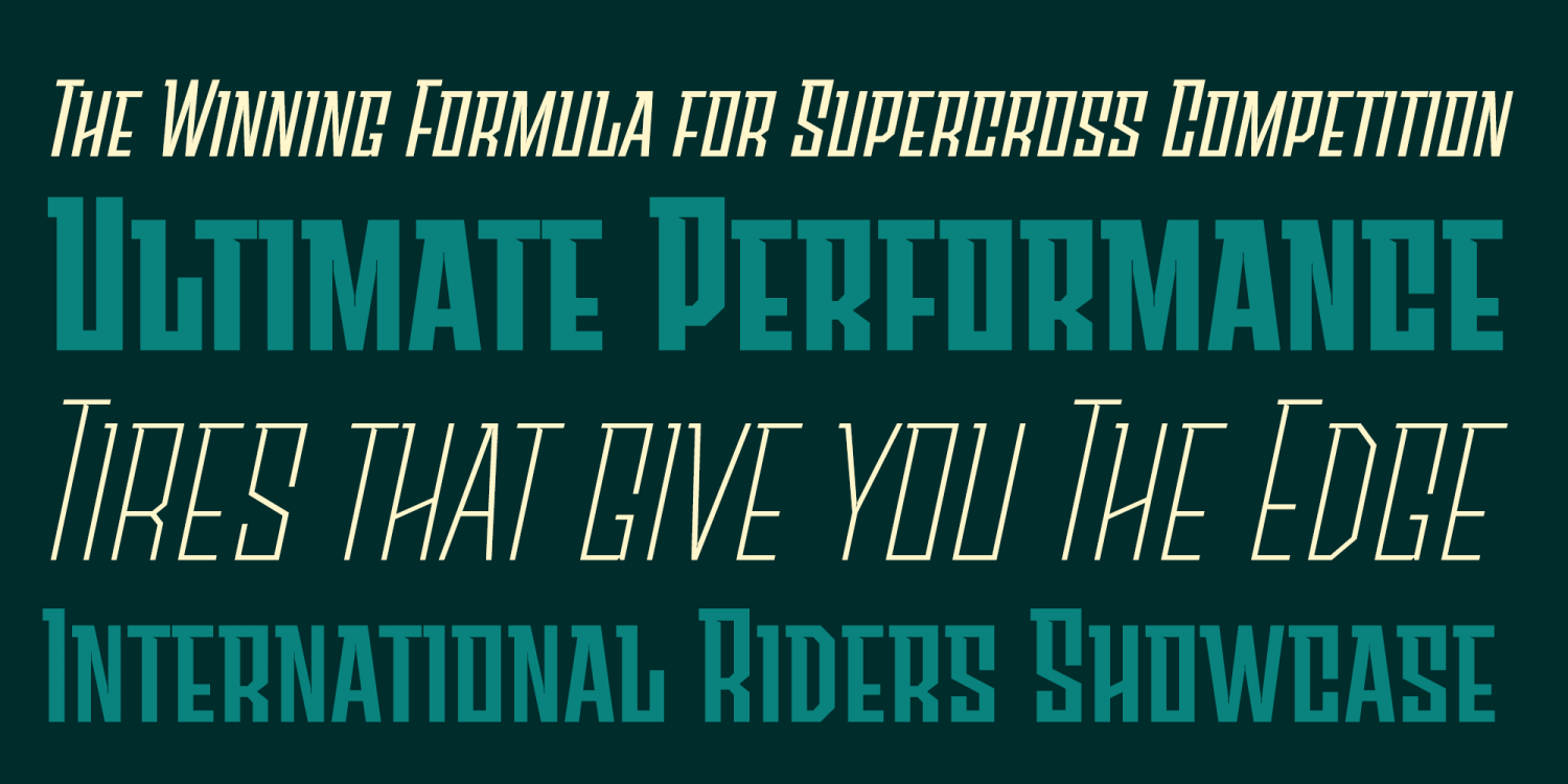 Sturgeon Font Poster #1