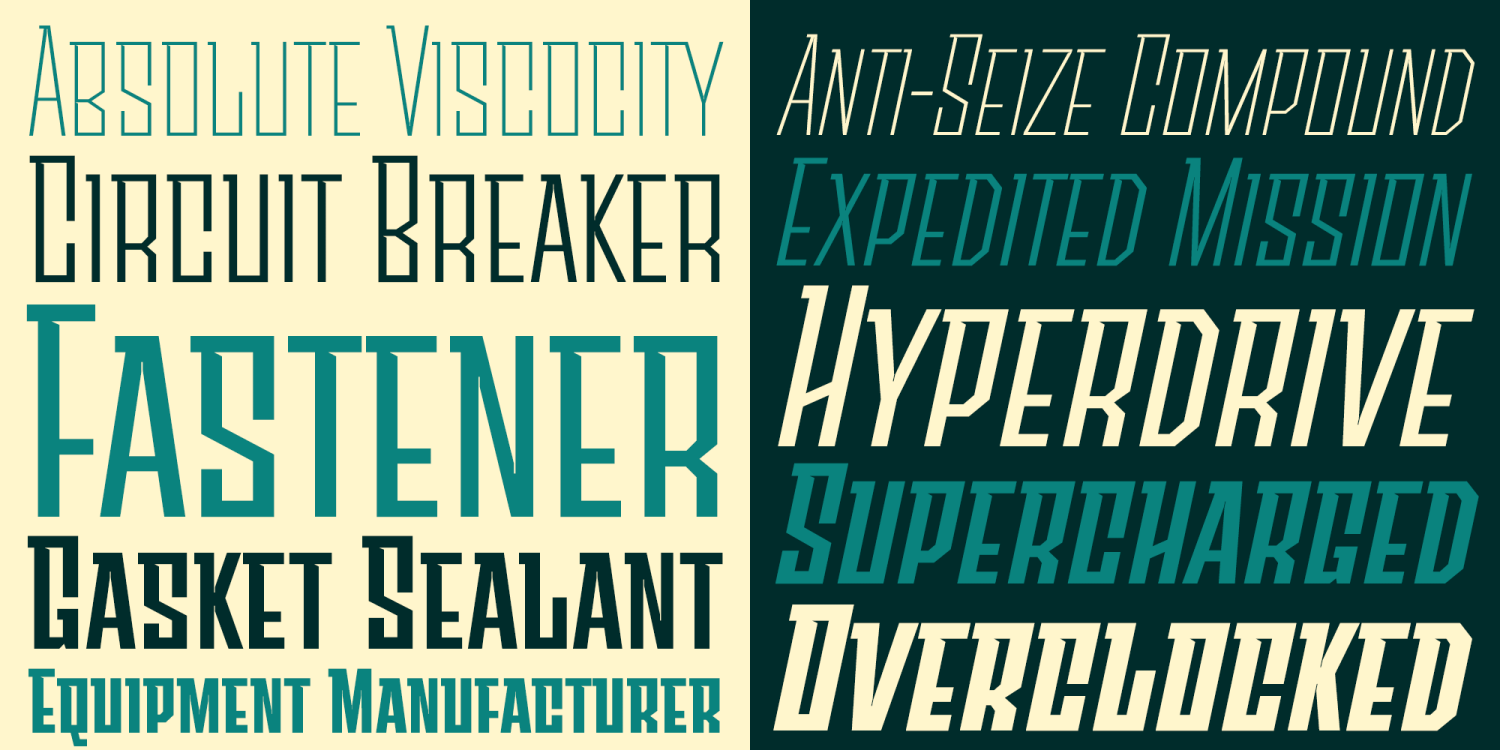 Sturgeon Font Poster #1