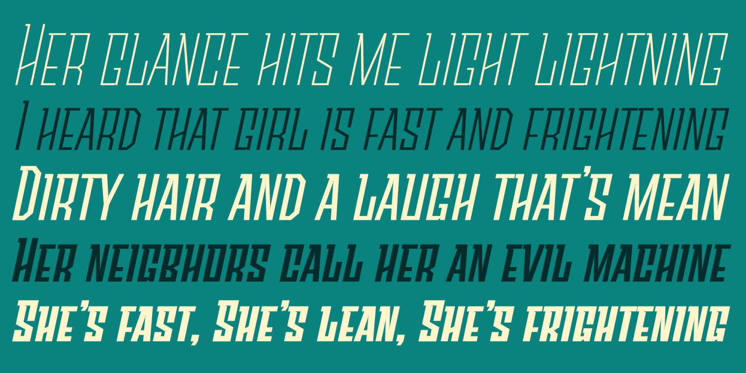 Sturgeon Font Poster #1