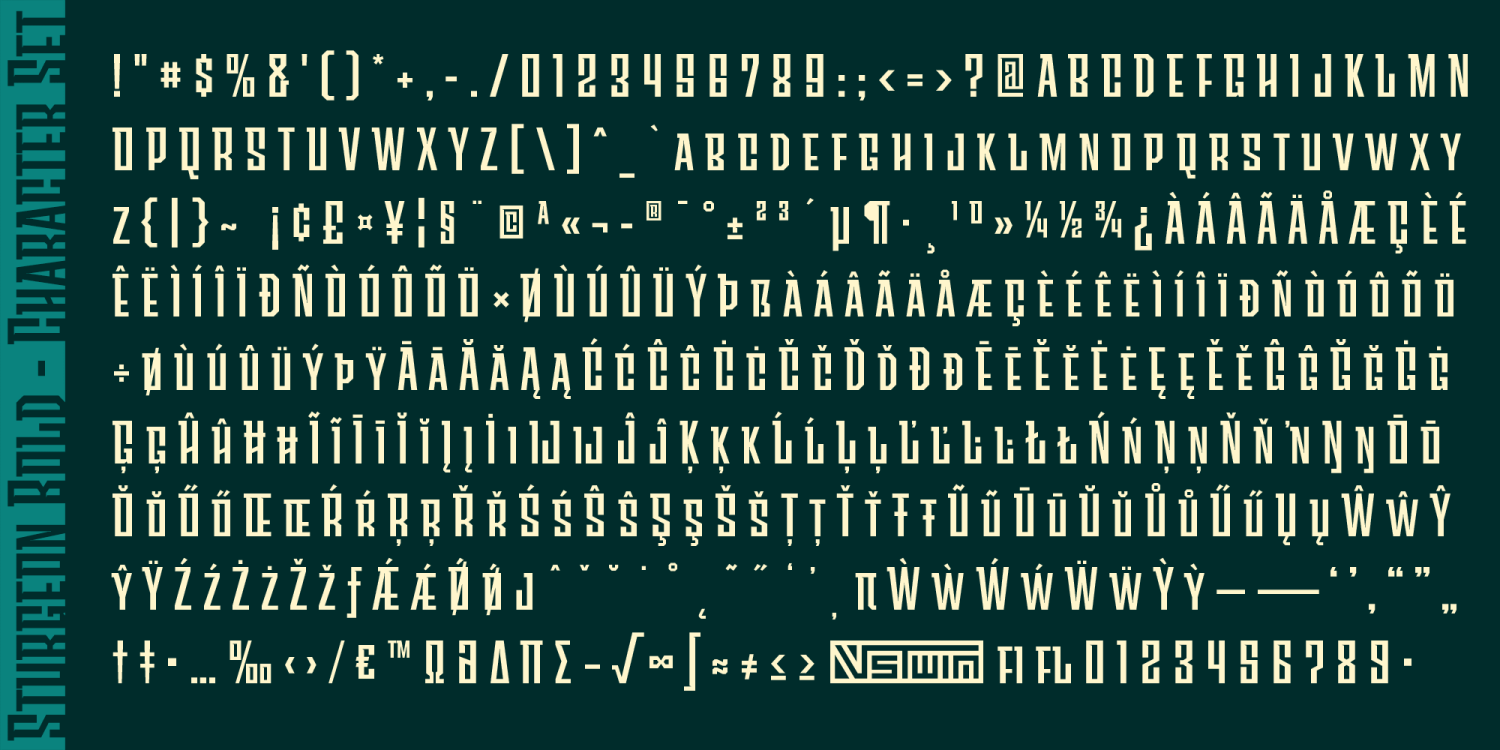 Sturgeon Font Poster #1