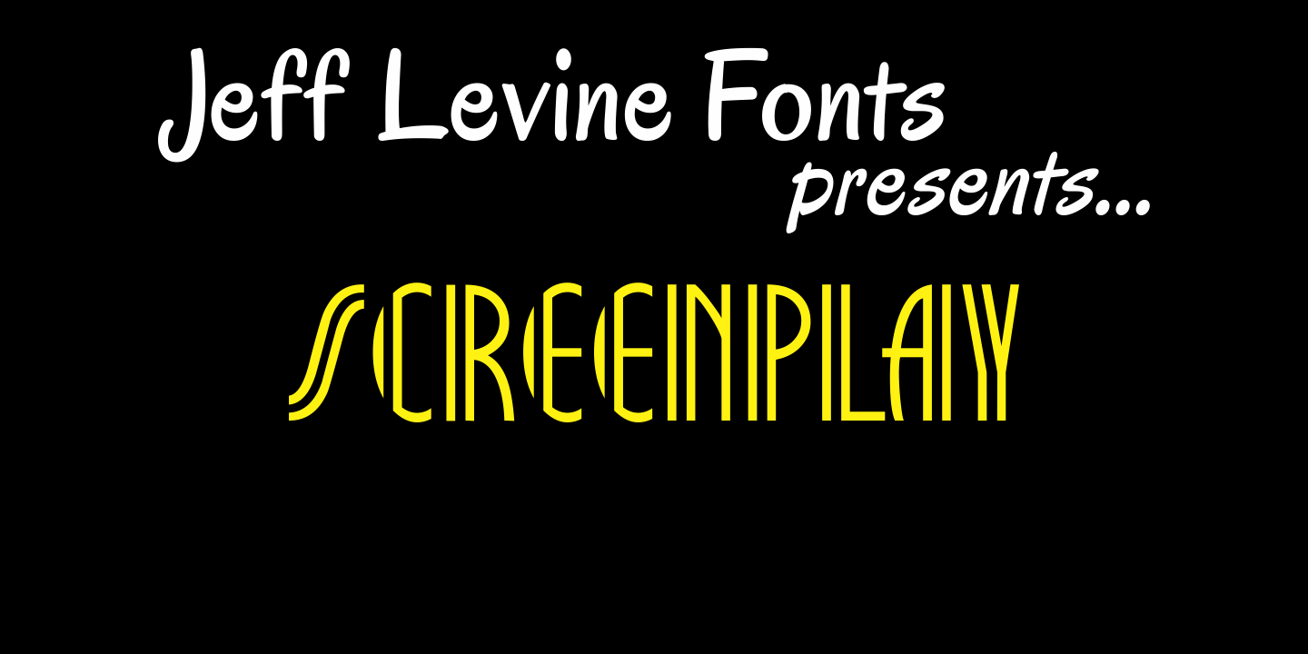 Screenplay Font Poster #1