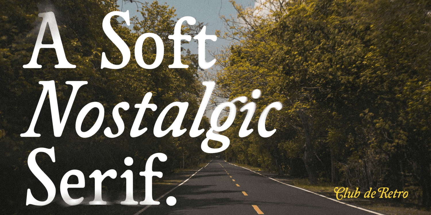 Club de Retro Font Poster #2