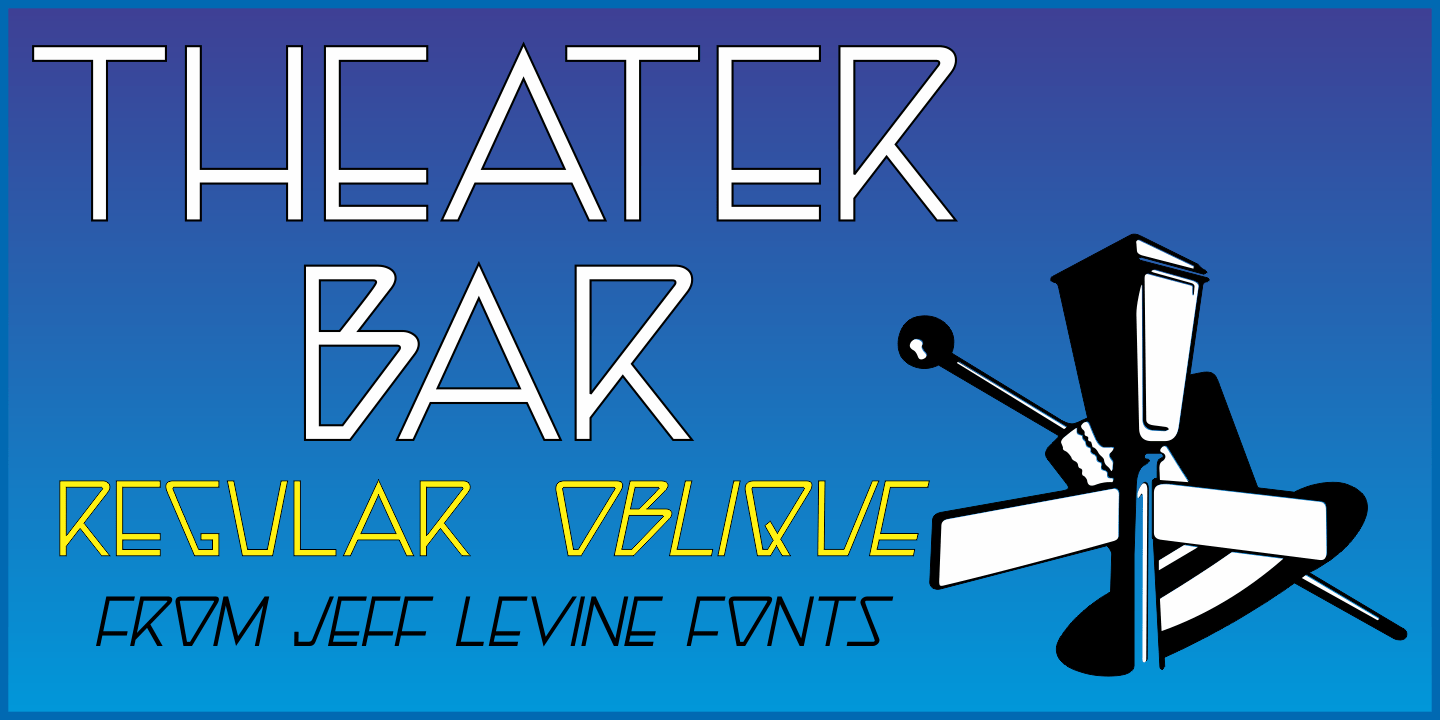Theater Bar Font Family Poster