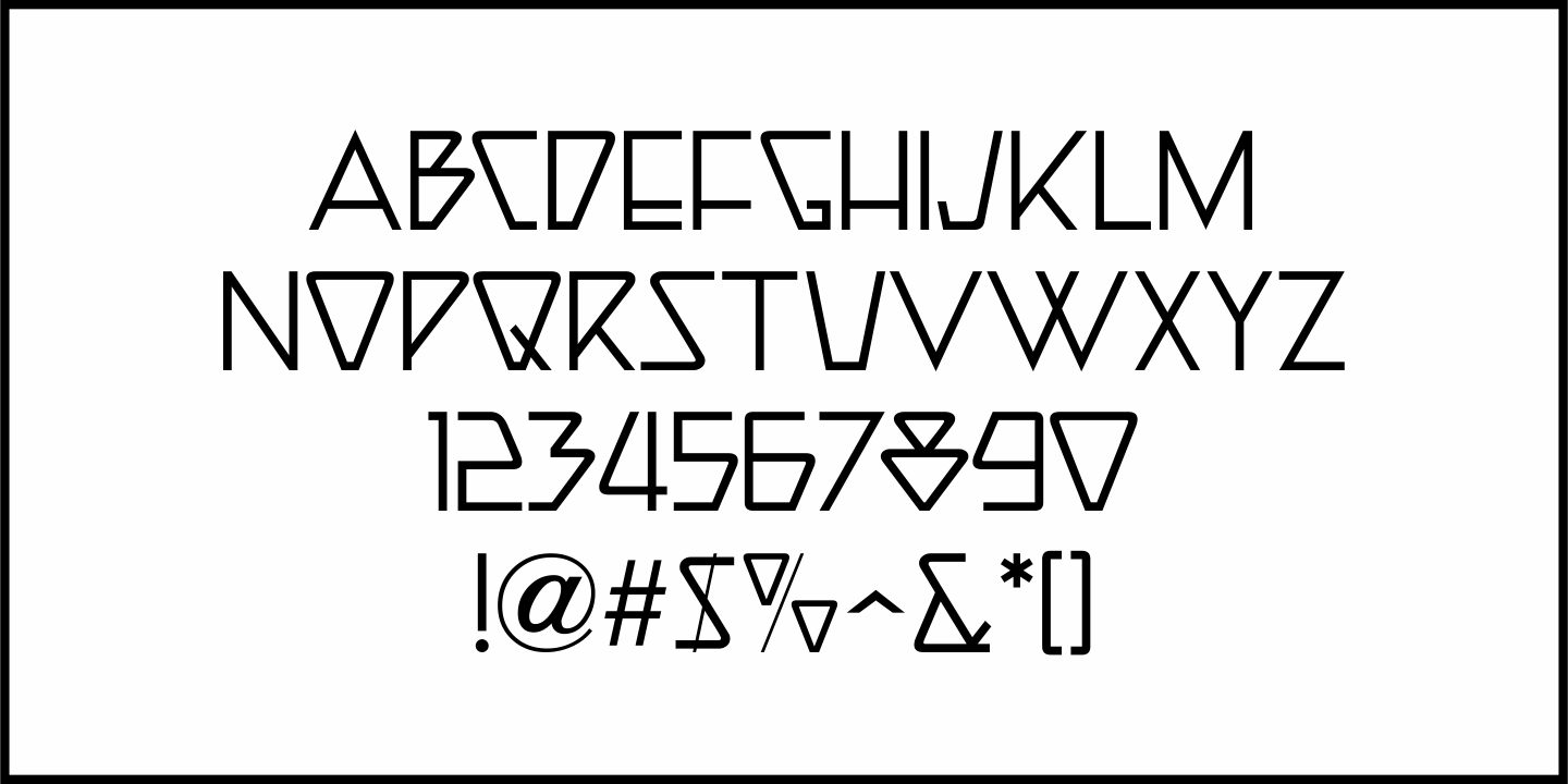Theater Bar Font Poster #1