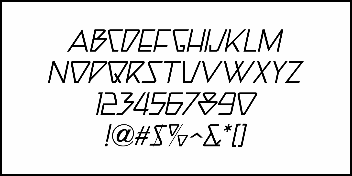 Theater Bar Font Poster #1