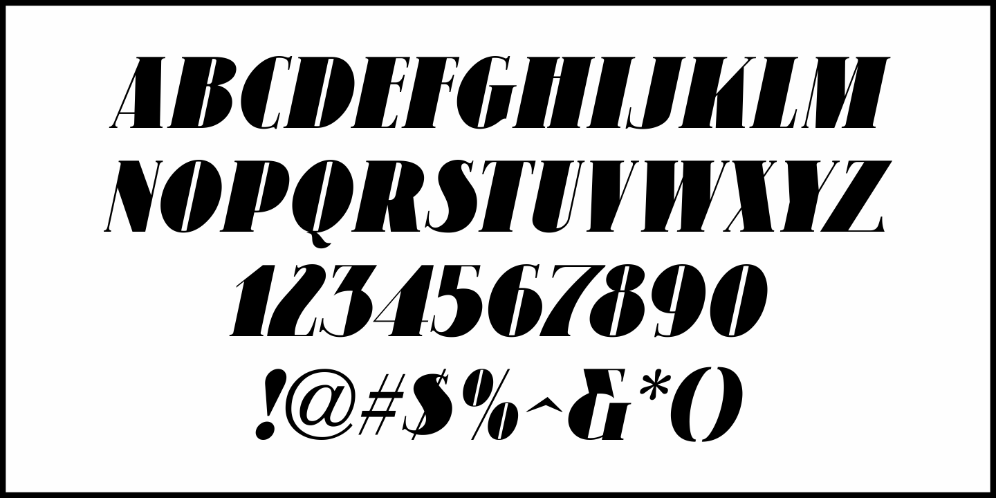 Deco Display Serif Font Poster #5