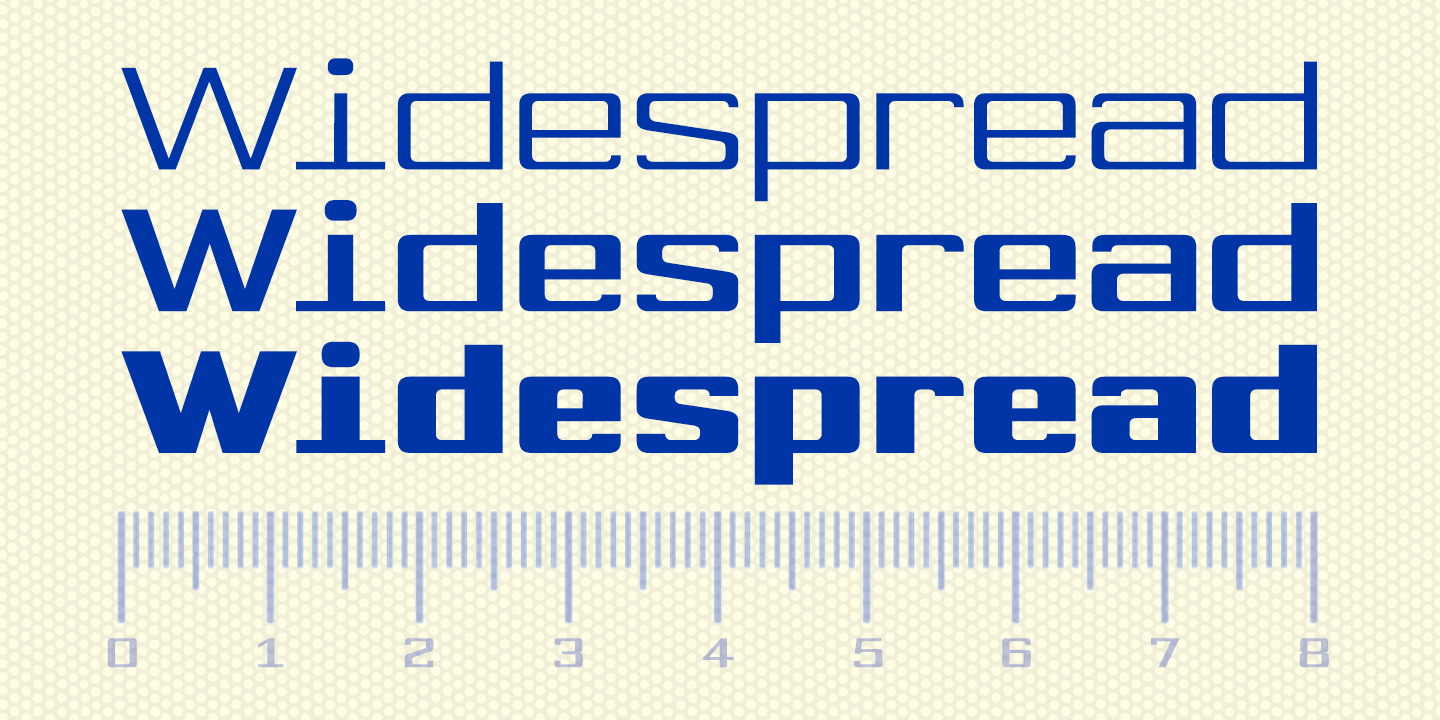 Widespread Font Poster #1