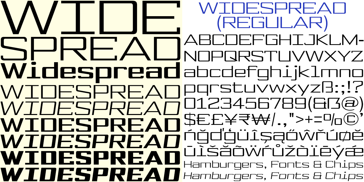 Widespread Font Poster #1