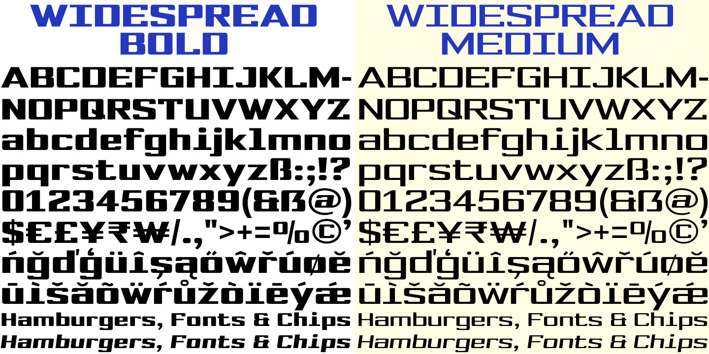 Widespread Font Poster #1
