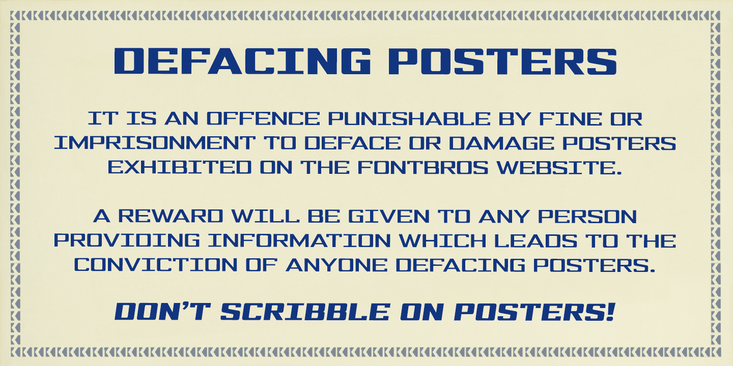 Widespread Font Poster #1