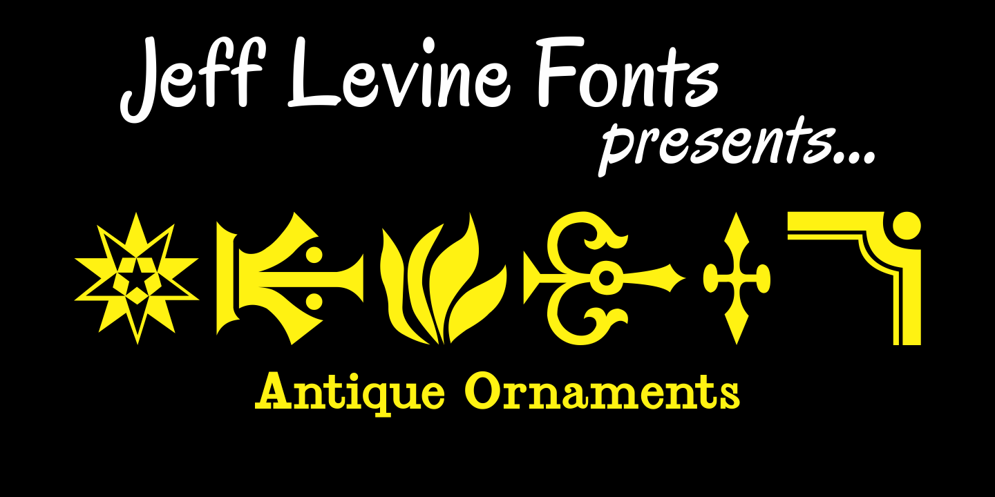 Antique Ornaments Font Poster #1