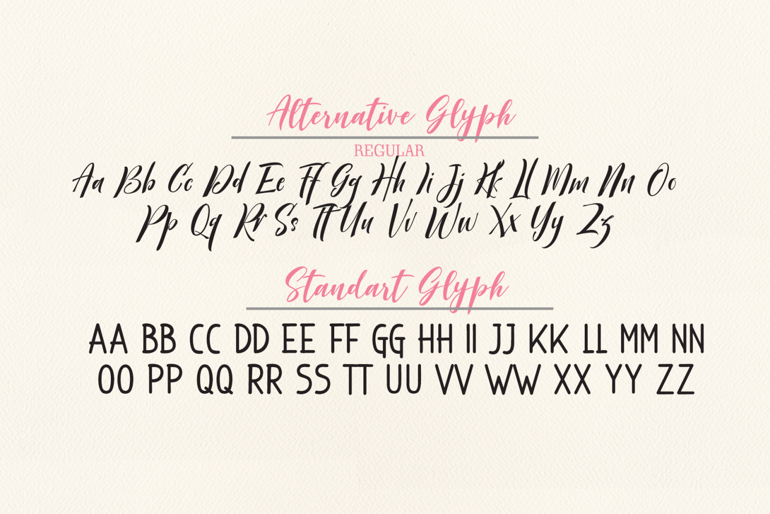 Justtrue Font Poster #7