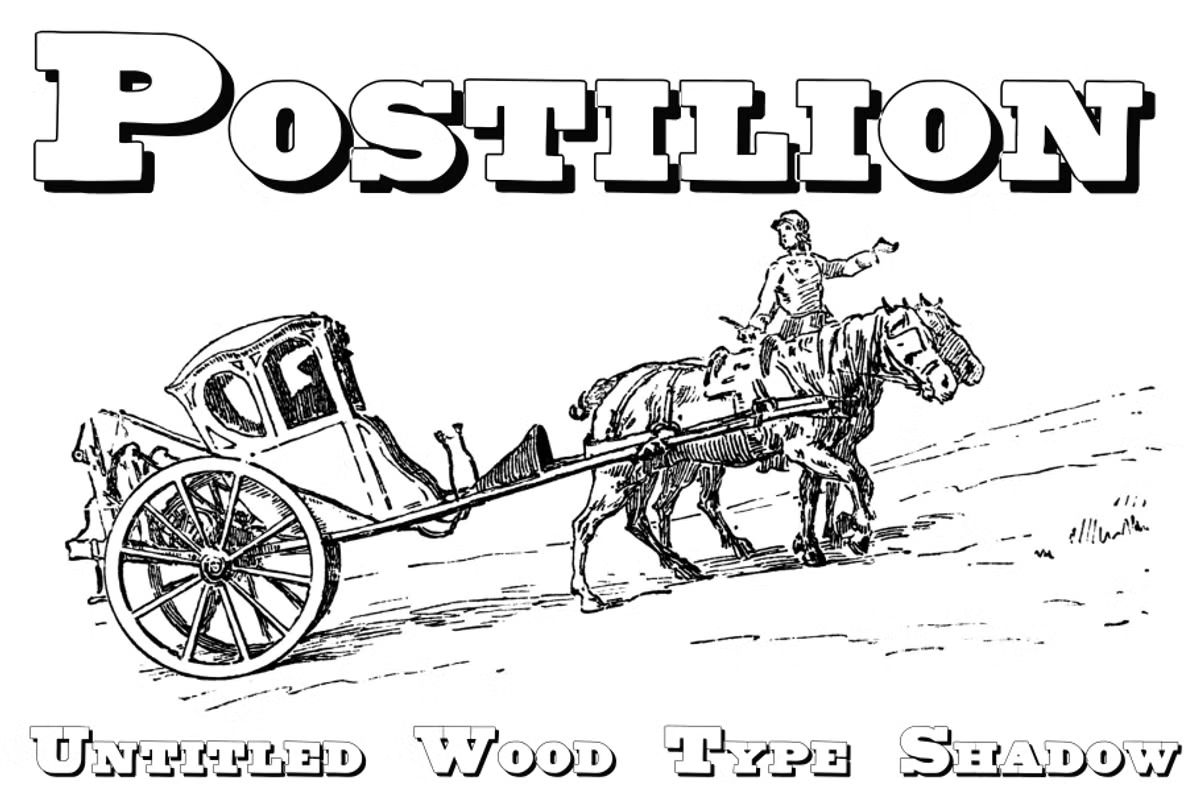 Untitled Wood Type Font Poster #1