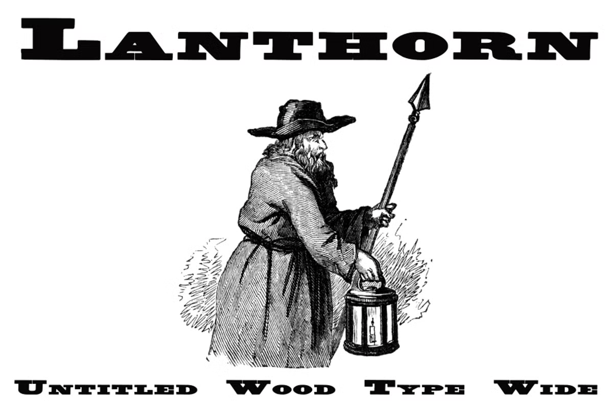 Untitled Wood Type Font Poster #1