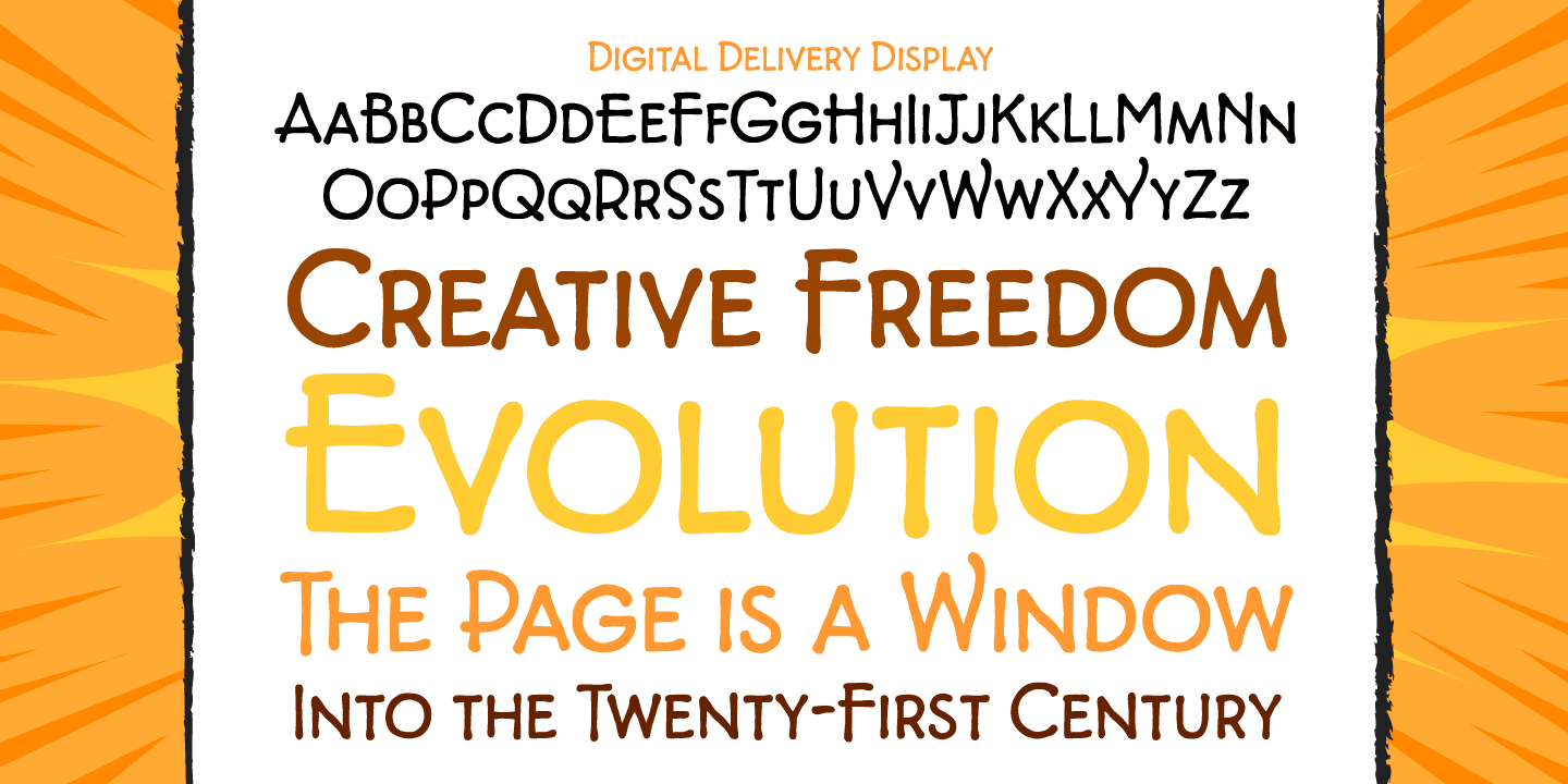 Digital Delivery Font Poster #1