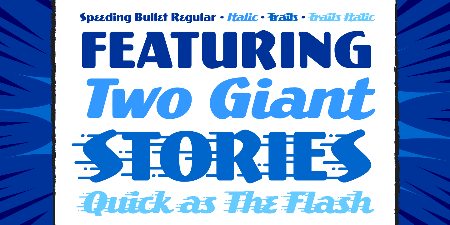 Speeding Bullet Font Poster #1