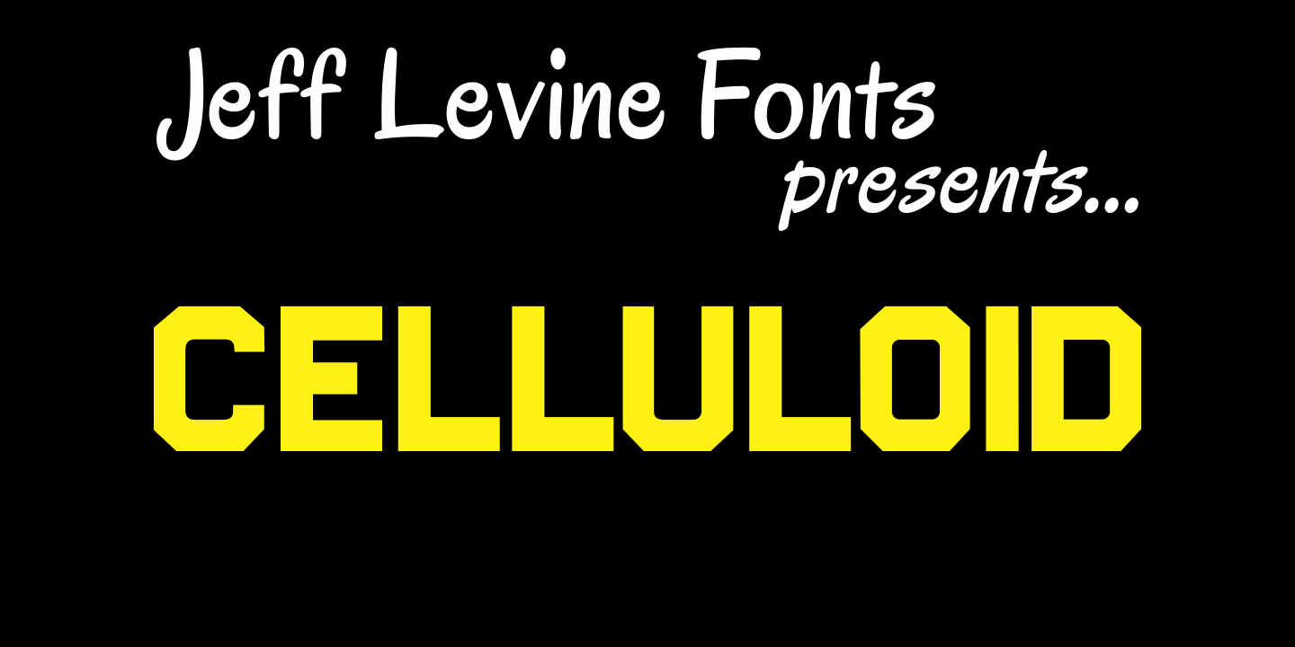 Celluloid Font Poster #1