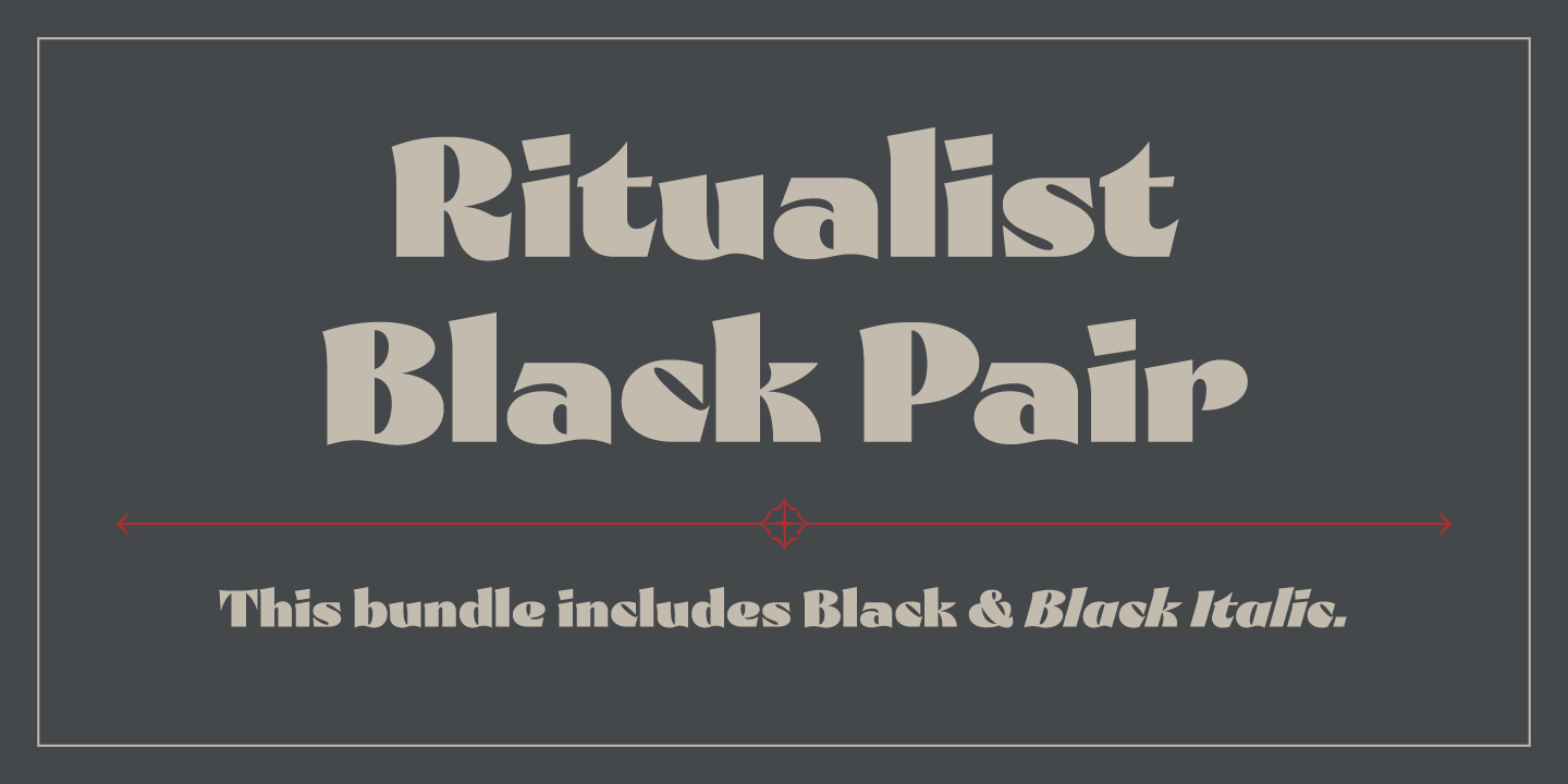 Ritualist Black Pair Poster
