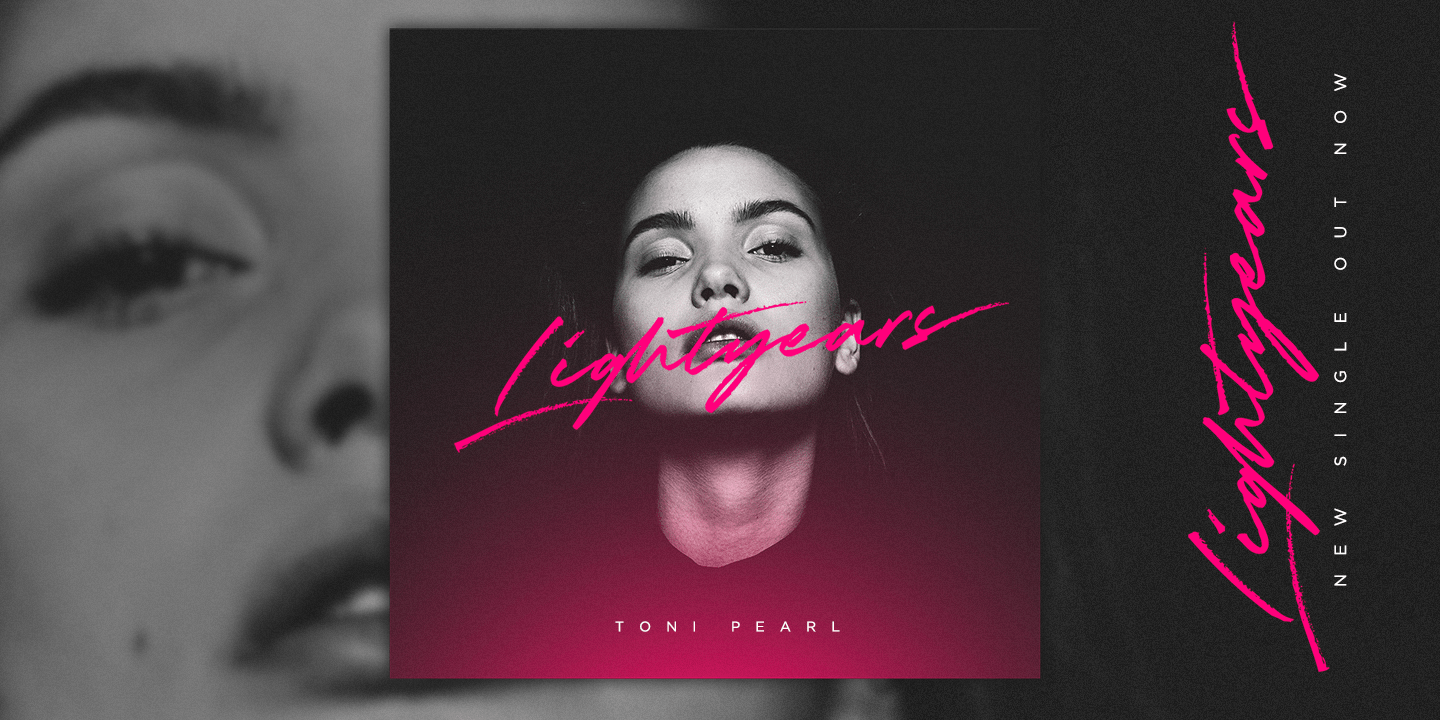 Starlit Drive Font Poster #2