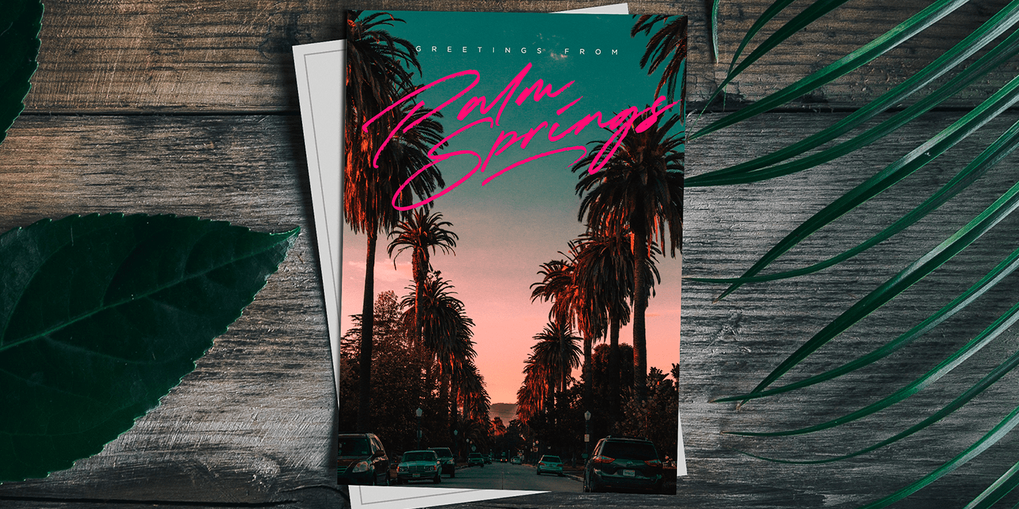 Starlit Drive Font Poster #6