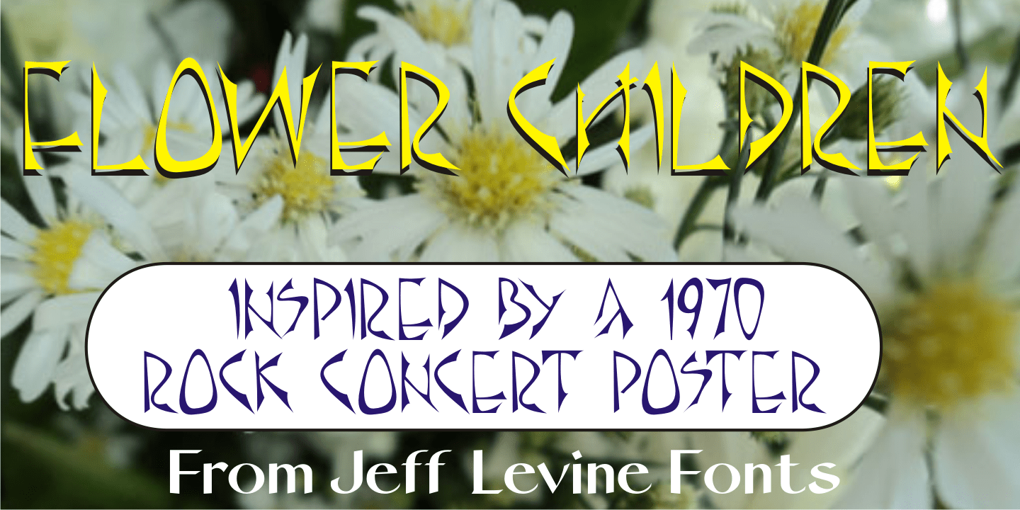 Flower Children Font Poster #1