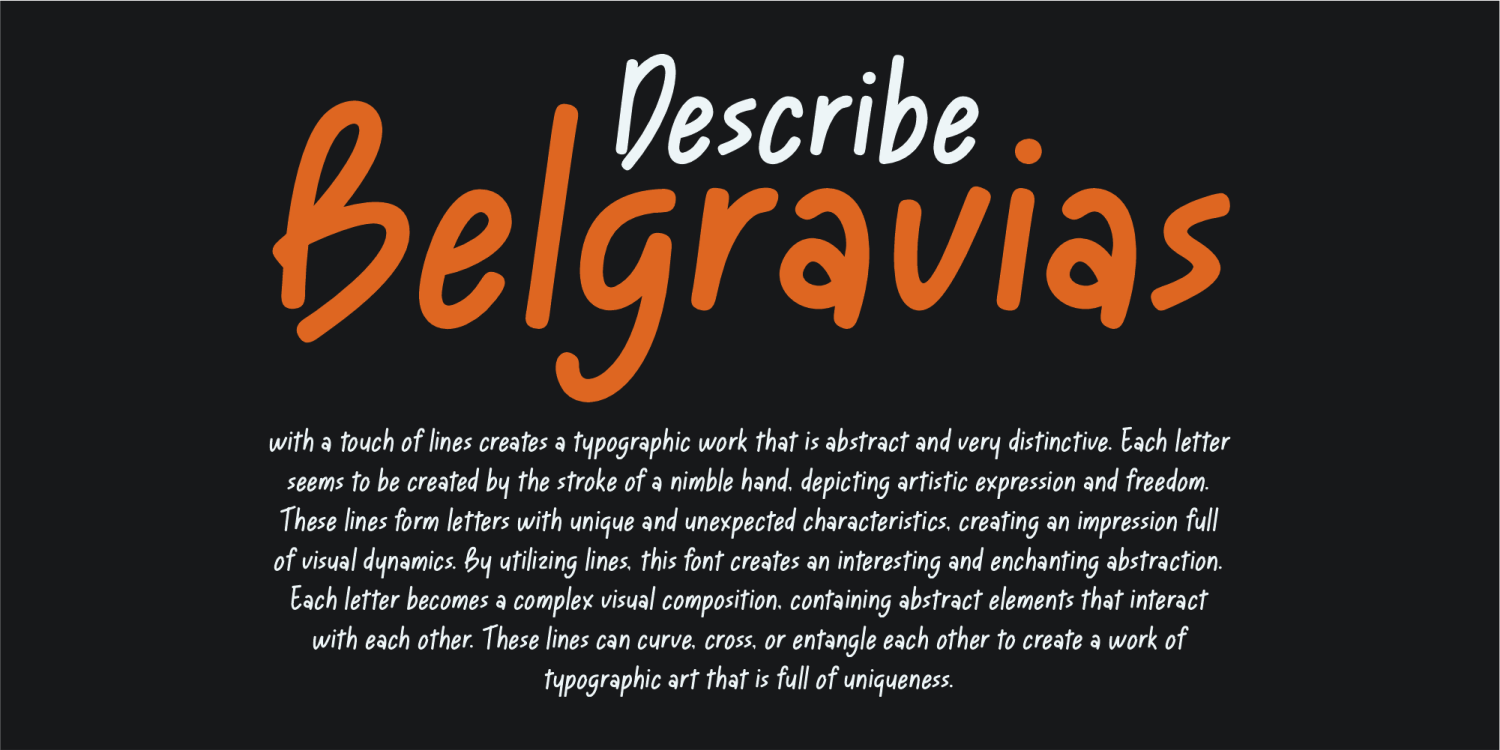 Belgravias Font Poster #1