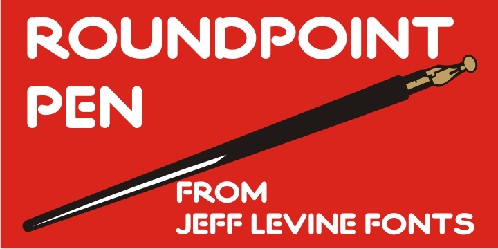 Roundpoint Pen Font Family Poster