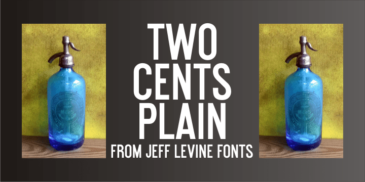 Two Cents Plain Font Poster #1