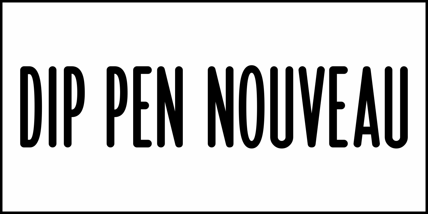 Dip Pen Nouveau Font Poster #1