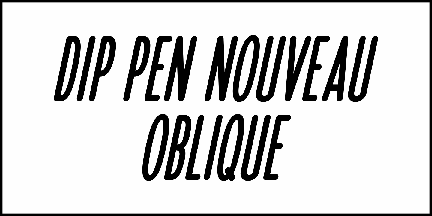 Dip Pen Nouveau Font Poster #1
