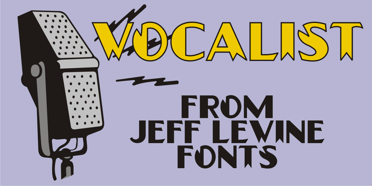 Vocalist Font Family Poster
