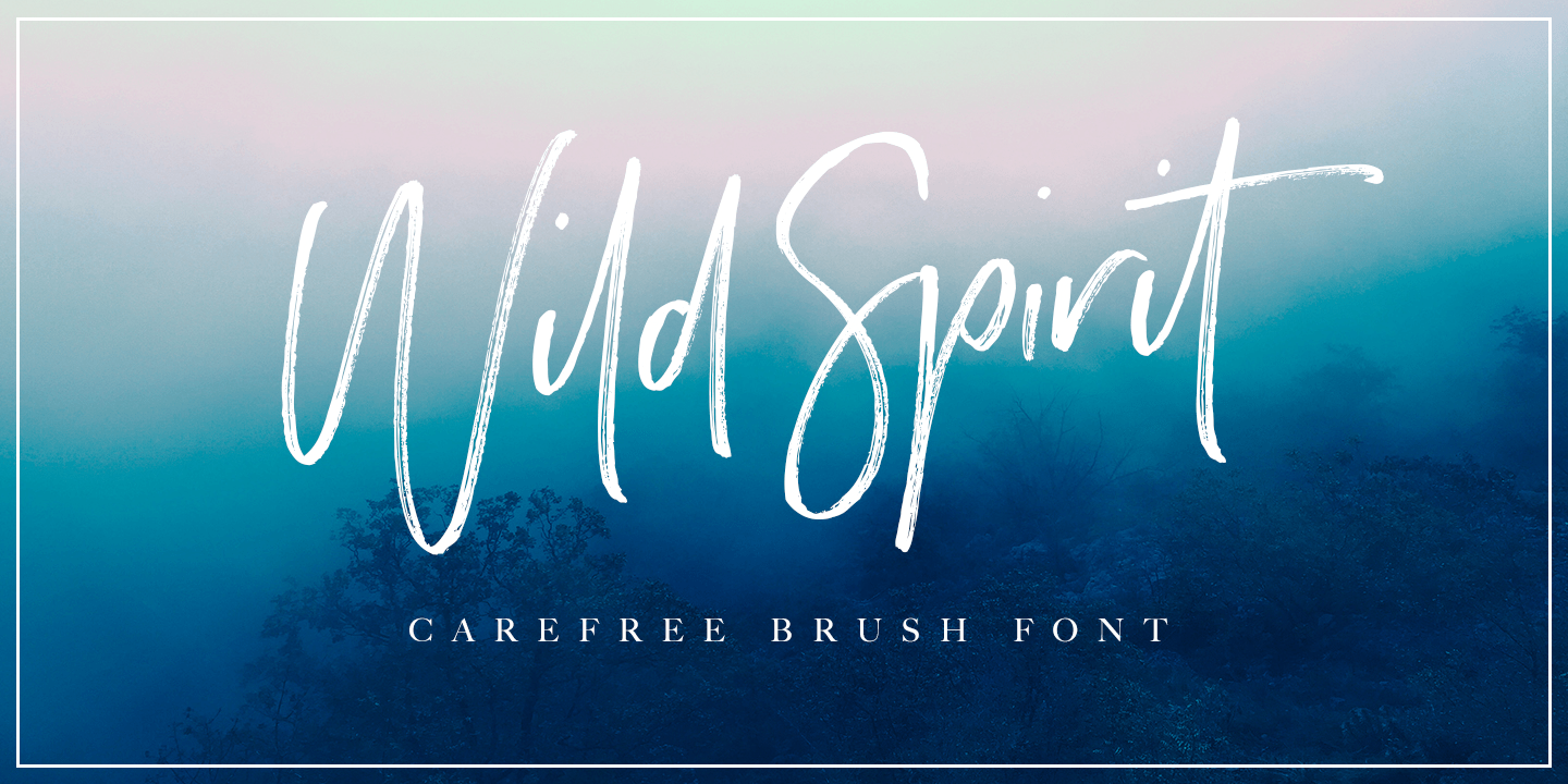 Wild Spirit Font Poster #1