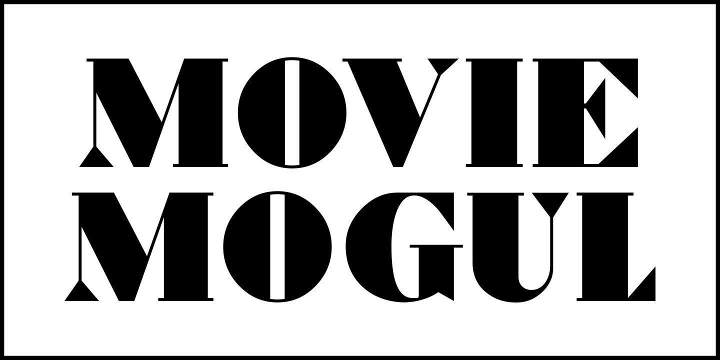 Movie Mogul Font Poster #1