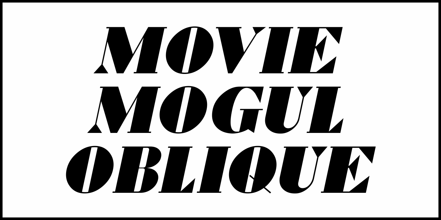 Movie Mogul Font Poster #1
