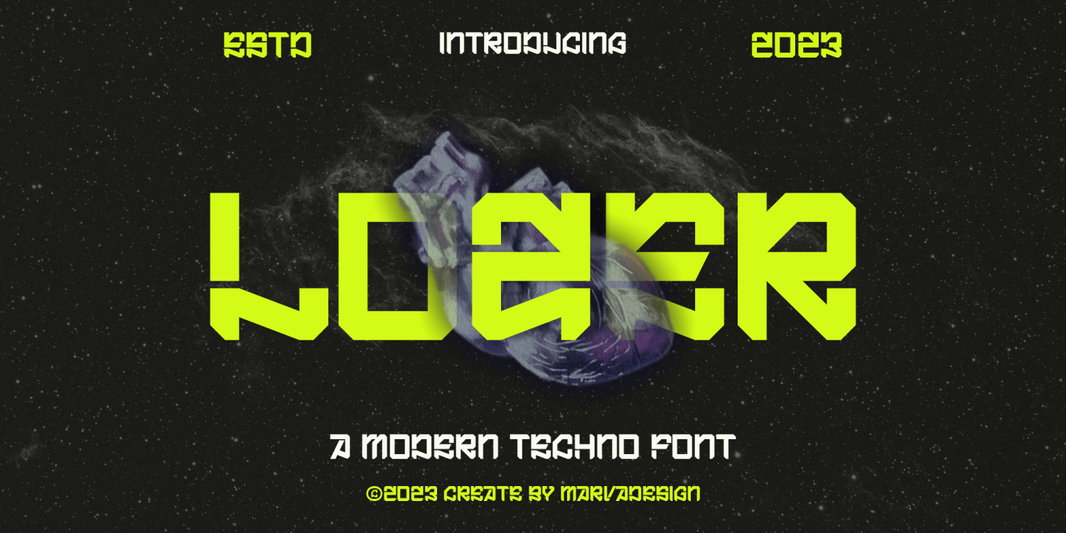 Lozer Font Poster #1