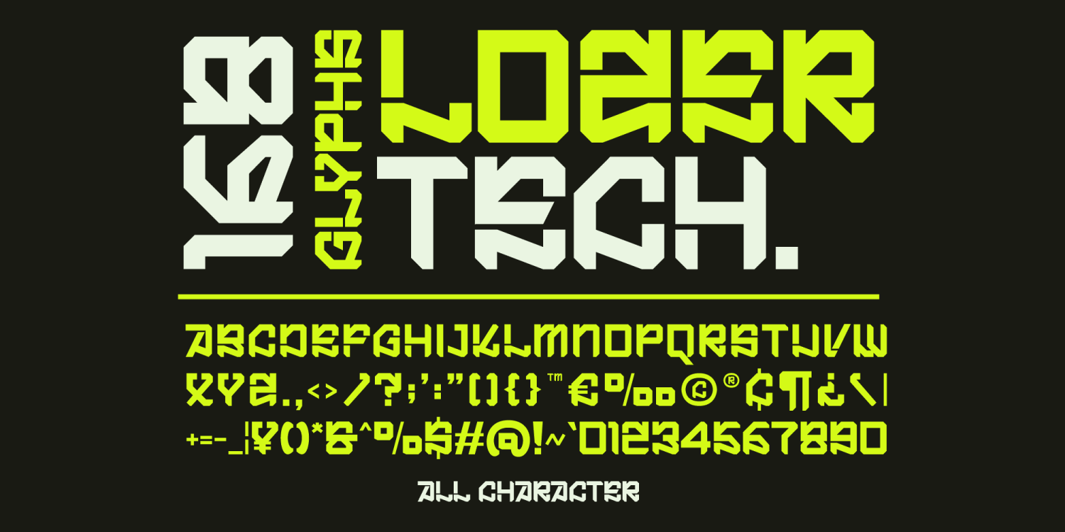 Lozer Font Poster #1