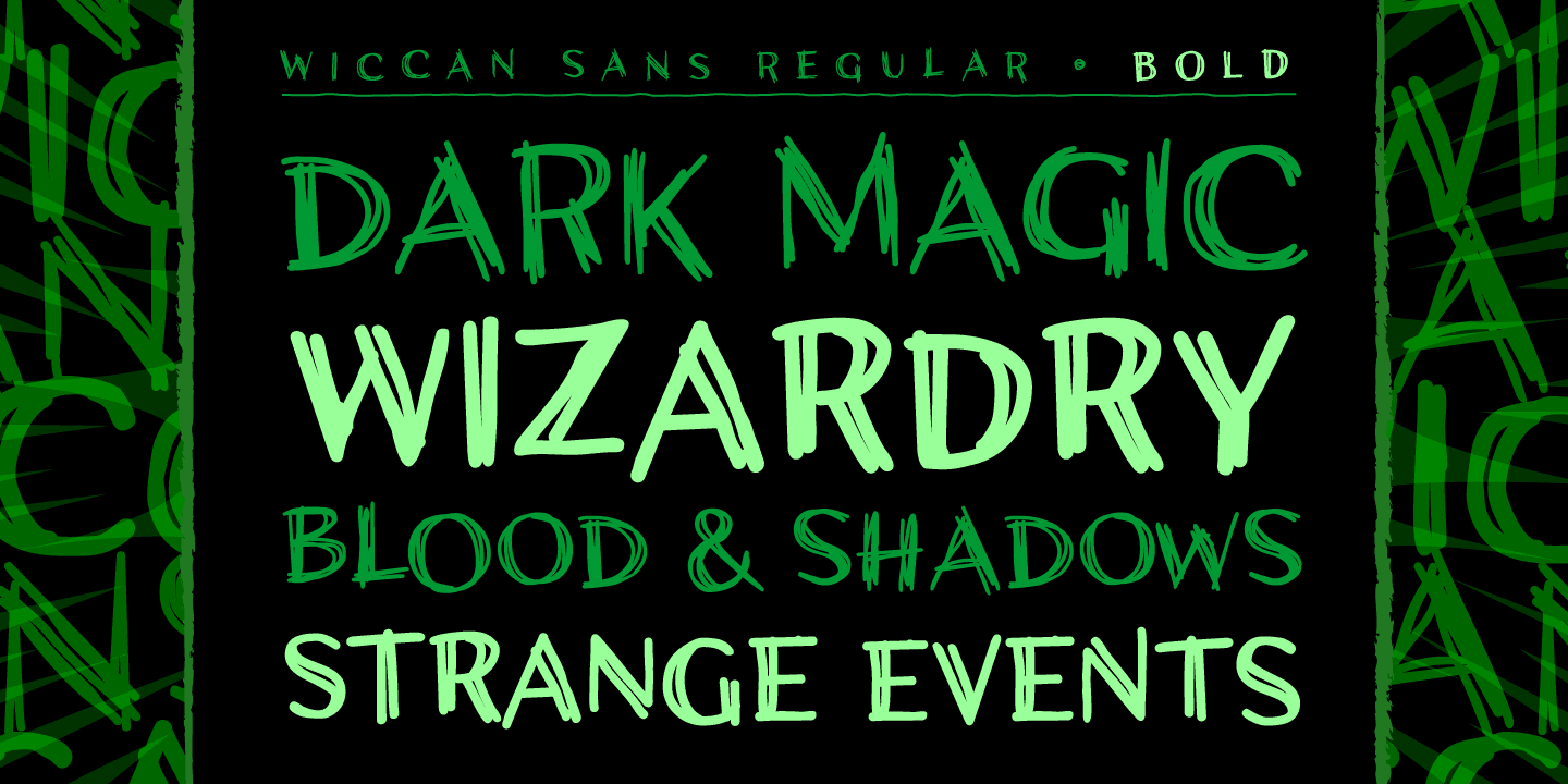 Wiccan Font Poster #1