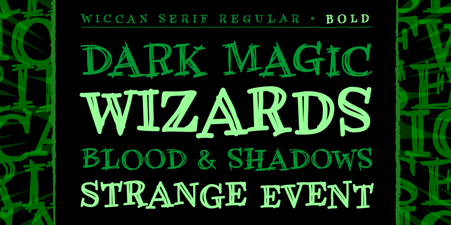 Wiccan Font Poster #1