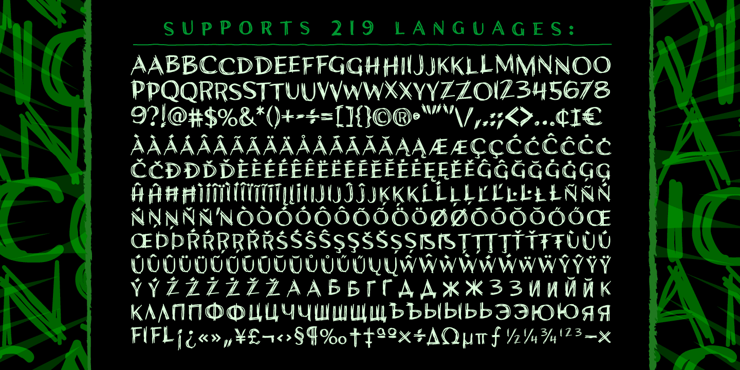 Wiccan Font Poster #1