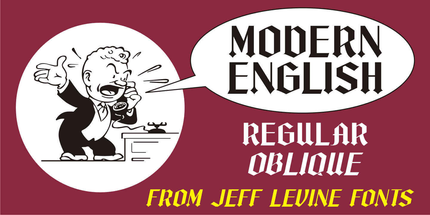 Modern English Font Poster #1