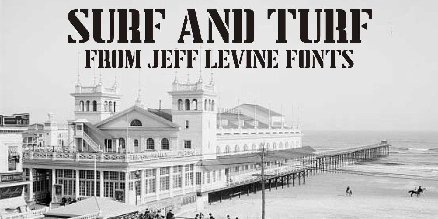 Surf and Turf Font Poster #1