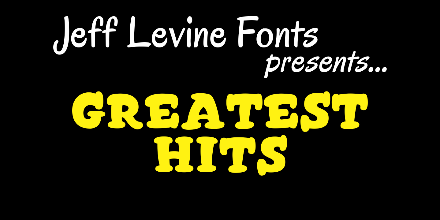 Greatest Hits Font Family Poster
