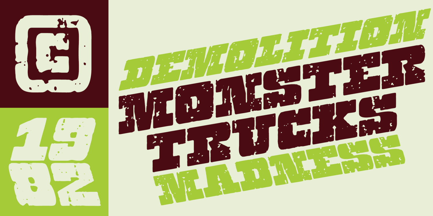 Hondo Grunge Font Poster #1