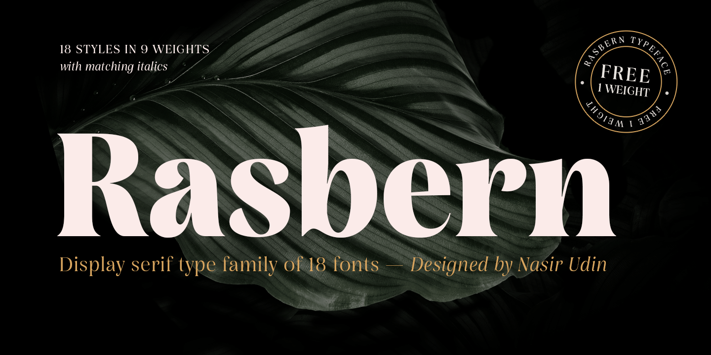 Rasbern Font Family