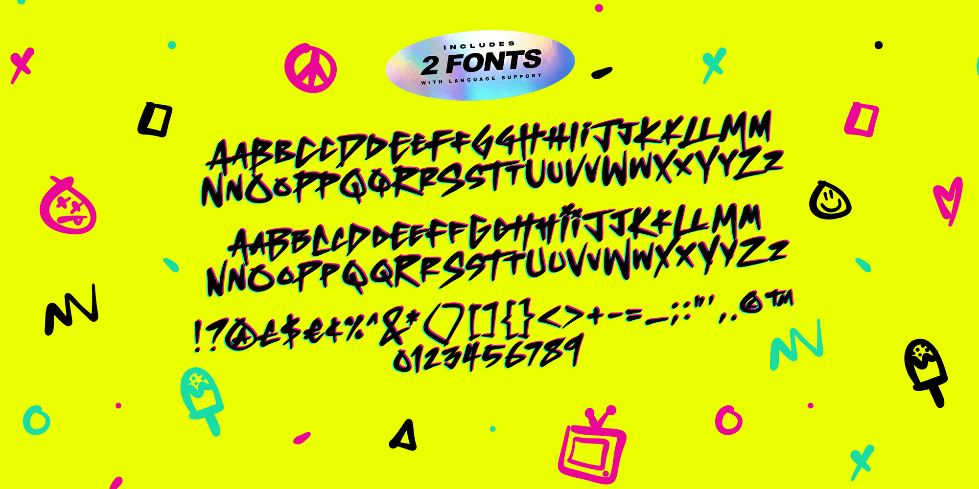 Neo Retro Font Poster #1