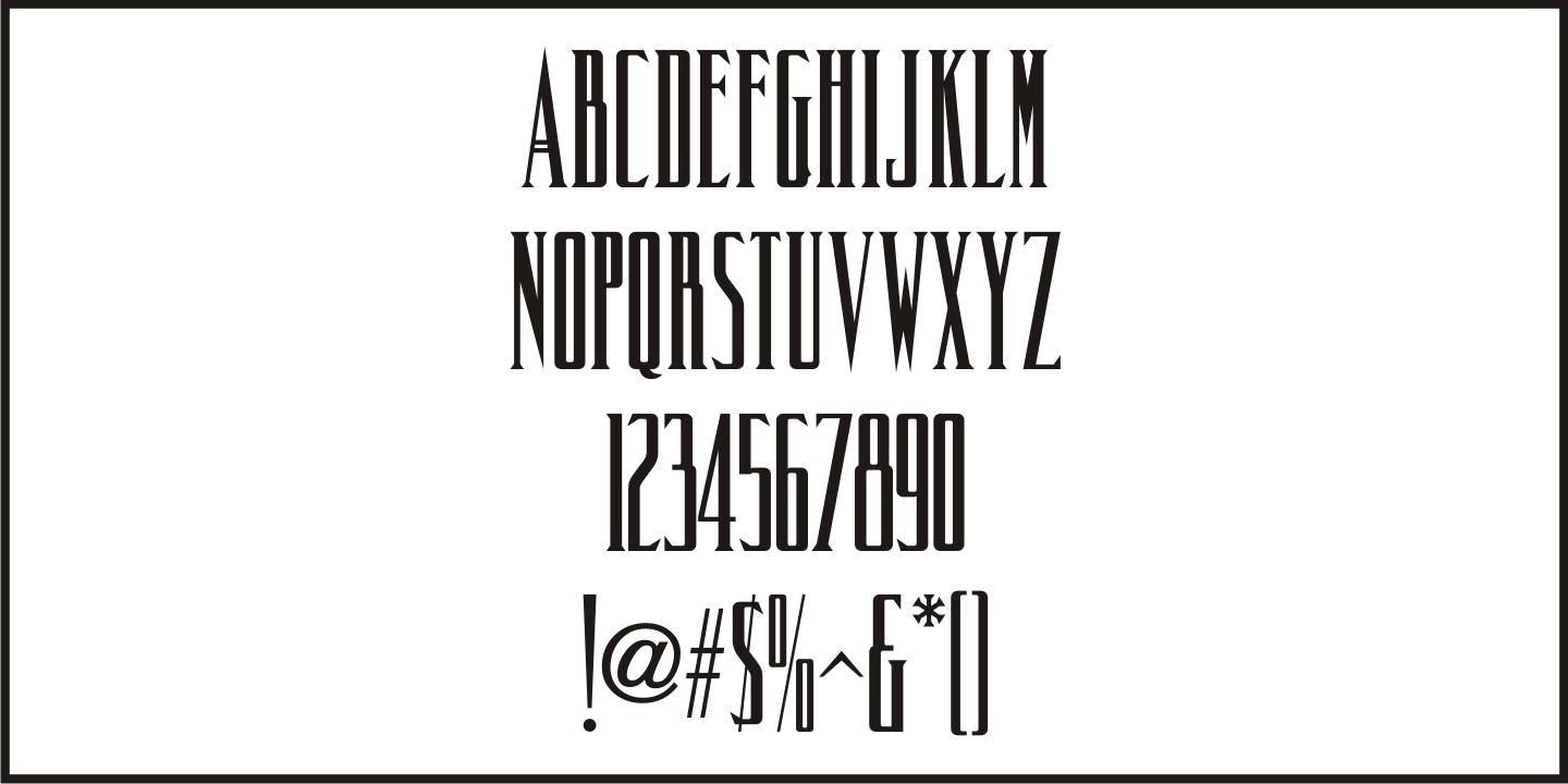 Nouveau Spur Font Poster #1