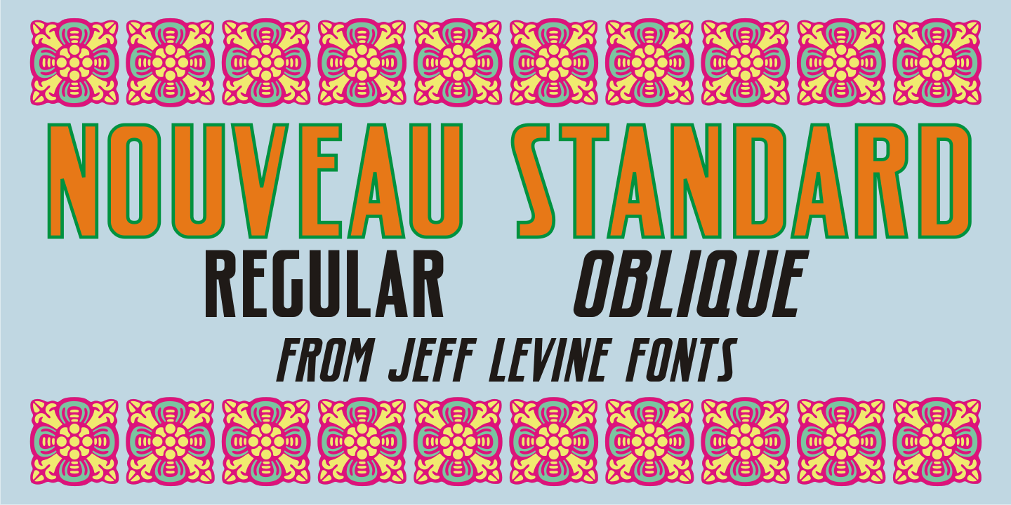 Nouveau Standard Font Family Poster